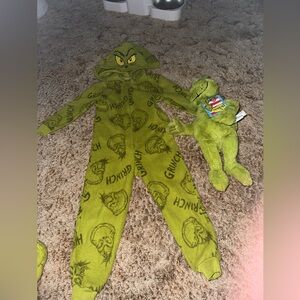 Kids Grinch Green One Piece Pajama